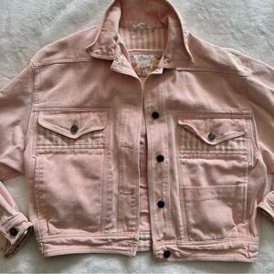MBD by Bitterman Vintage 80s Pink Denim Jacket Size Medium